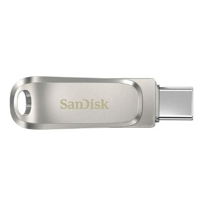 Memorija USB 3.1 FLASH DRIVE, 128GB, SANDISK Ultra Dual Drive Luxe USB-C, SDDDC4-128G-G46, srebrna