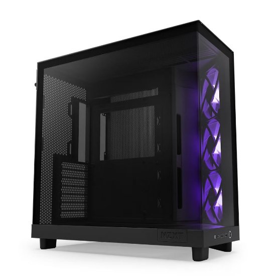 Kućište NZXT H6 Flow RGB, ATX, prozor, crno, bez napajanja