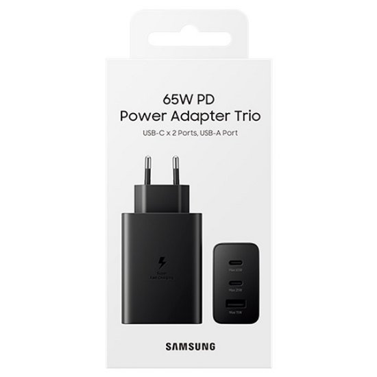 OPEN BOX - Kućni punjač SAMSUNG Power Adapter Trio, 2x USB-C, 1x USB-A, 65W