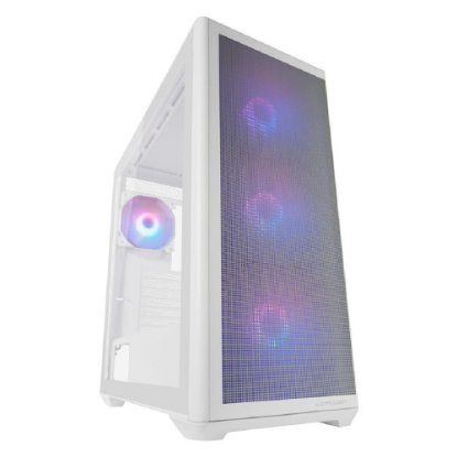 Kućište LC POWER LC-811W-ON Meshwork_XL Light, MIDI, ATX, window, bijelo, bez napajanja
