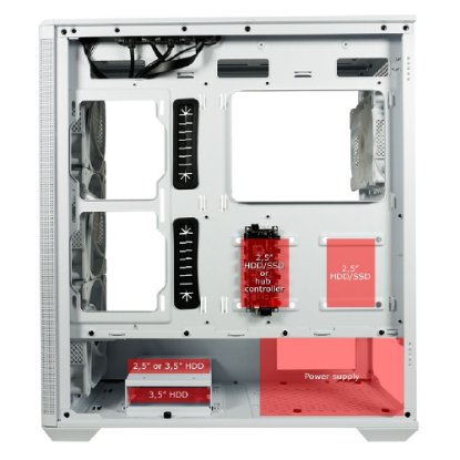 Kućište LC POWER LC-811W-ON Meshwork_XL Light, MIDI, ATX, window, bijelo, bez napajanja