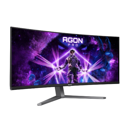 Gaming monitor 34" AOC Agon Pro AG346UCD, UWQHD, OLED, 175Hz, 1ms, 1000cd/m2, FreeSync, zakrivljeni, zvučnici, crni