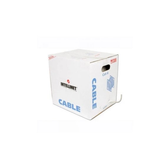 Kabel Intellinet Cat.6, Solid, 23 AWG, UTP, sivi, kolut 305m