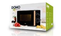 Mikrovalna pećnica DOMO DO2820, 700 W, 20 l, crna sa drvenom ručkom