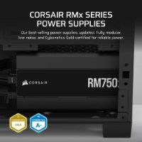 Napajanje 750W, CORSAIR RM750x, CP-9020285-EU, ATX 3.1, 135mm vent., 80+ Gold, modularno