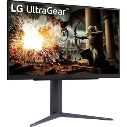 Gaming monitor 27" LG 27GS75Q-B.AEU, QHD, IPS, 200Hz, 1ms, 300cd/m2, G-Sync, FreeSync, pivot, crni