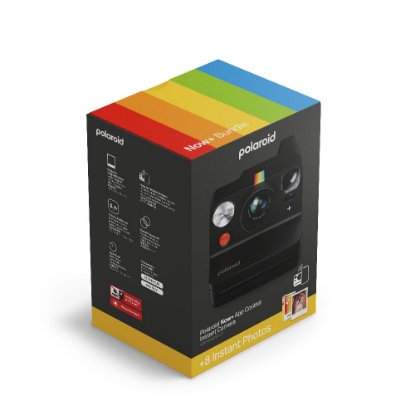POLAROID instant fotoaparat Originals Now+, Gen.3, crni + Color film za I-Type
