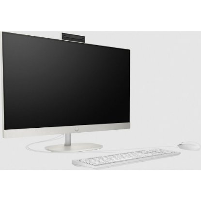 Računalo AiO HP 27-cr0050ny / 27" FHD IPS, Ryzen 5 7520U, 16GB, 1TB SSD, AMD Radeon Graphics, WiFi, tipkovnica, miš, bez OS, bijelo