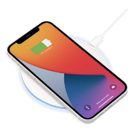 Bežični punjač MANHATTAN Fast Wireless Charging Pad, 15W, bijeli