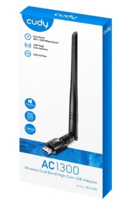 Mrežna kartica adapter USB3.0, CUDY WU1400, 802.11b/g/n/ac, za bežičnu mrežu