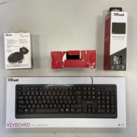 OPEN BOX - Tipkovnica + miš + podloga + slušalice TRUST Primo Home Office Set