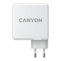 Kućni punjač CANYON H-100, 100W, 2xUSB-A, 2xUSB-C, QC3.0, GaN, bijeli