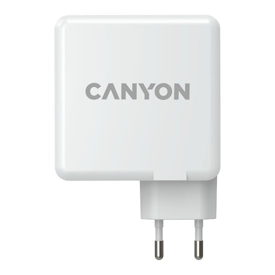 Kućni punjač CANYON H-100, 100W, 2xUSB-A, 2xUSB-C, QC3.0, GaN, bijeli