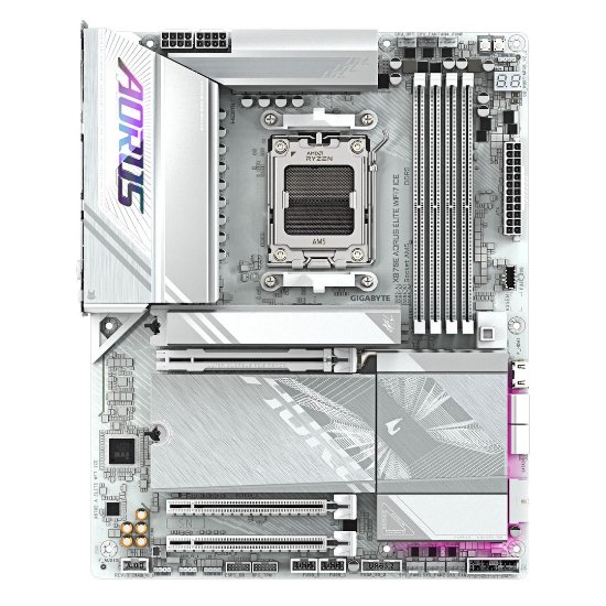 Matična ploča GIGABYTE X870E Aorus Elite WiFi 7 Ice, AMD X870E, DDR5, ATX, s. AM5