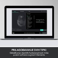Tipkovnica + miš LOGITECH MK850 Wireless Desktop, bežična, crna, Unifying receiver USB