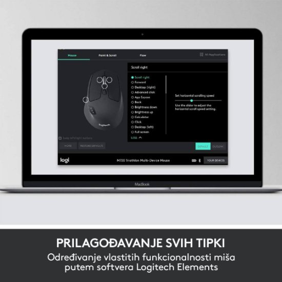 Tipkovnica + miš LOGITECH MK850 Wireless Desktop, bežična, crna, Unifying receiver USB