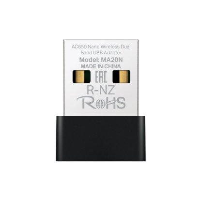 Mrežna kartica adapter USB2.0, MERCUSYS MA20N, 802.11b/g/n/ac, AC650, Dual Band, za bežičnu mrežu