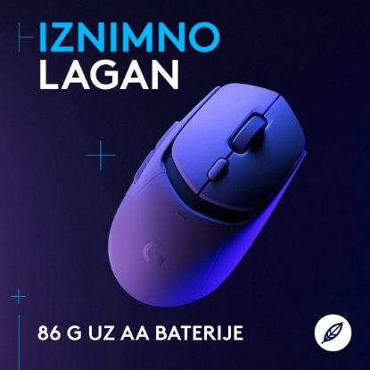 Miš LOGITECH G309 Lightspeed, optički, bežični, 25600dpi, bijeli