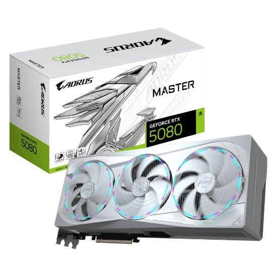 Grafička kartica GIGABYTE GeForce RTX 5080 Master Ice, 16GB GDDR7