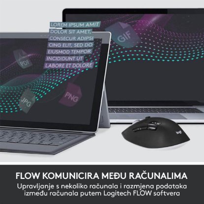 Tipkovnica + miš LOGITECH MK850 Wireless Desktop, bežična, crna, Unifying receiver USB