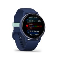IZLOŽBENI - Pametni sat GARMIN Vivoactive 5, senzor otkucaja, GPS, plavi/plavi remen