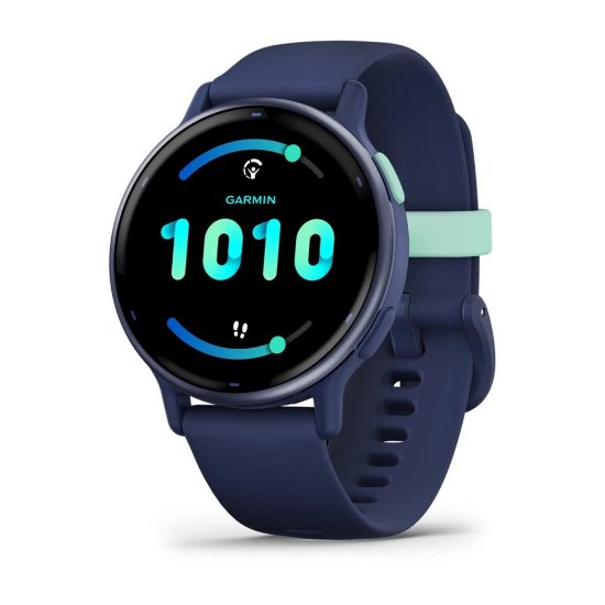 IZLOŽBENI - Pametni sat GARMIN Vivoactive 5, senzor otkucaja, GPS, plavi/plavi remen