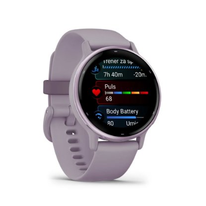 IZLOŽBENI - Pametni sat GARMIN Vivoactive 5, senzor otkucaja, GPS, ljubičasti/ljubičasti remen