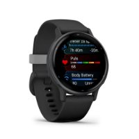 IZLOŽBENI - Pametni sat GARMIN Vivoactive 5, senzor otkucaja, GPS, crni/crni remen