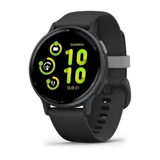 IZLOŽBENI - Pametni sat GARMIN Vivoactive 5, senzor otkucaja, GPS, crni/crni remen