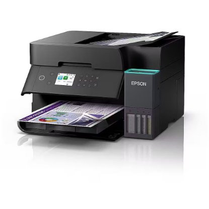 Multifunkcijski printer EPSON EcoTank L6370, printer/scanner/copy, 4800 x 1200, USB, LAN, WiFi, crni