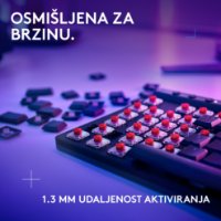Tipkovnica LOGITECH Gaming G515 Lightspeed TKL, Tactile switch, RGB, mehanička, bežična, US Layout, USB, crna