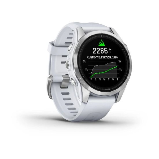 IZLOŽBENI - Pametni sat GARMIN Epix Pro Gen 2, 42mm, HR, GPS, multisport, srebrni/bijeli