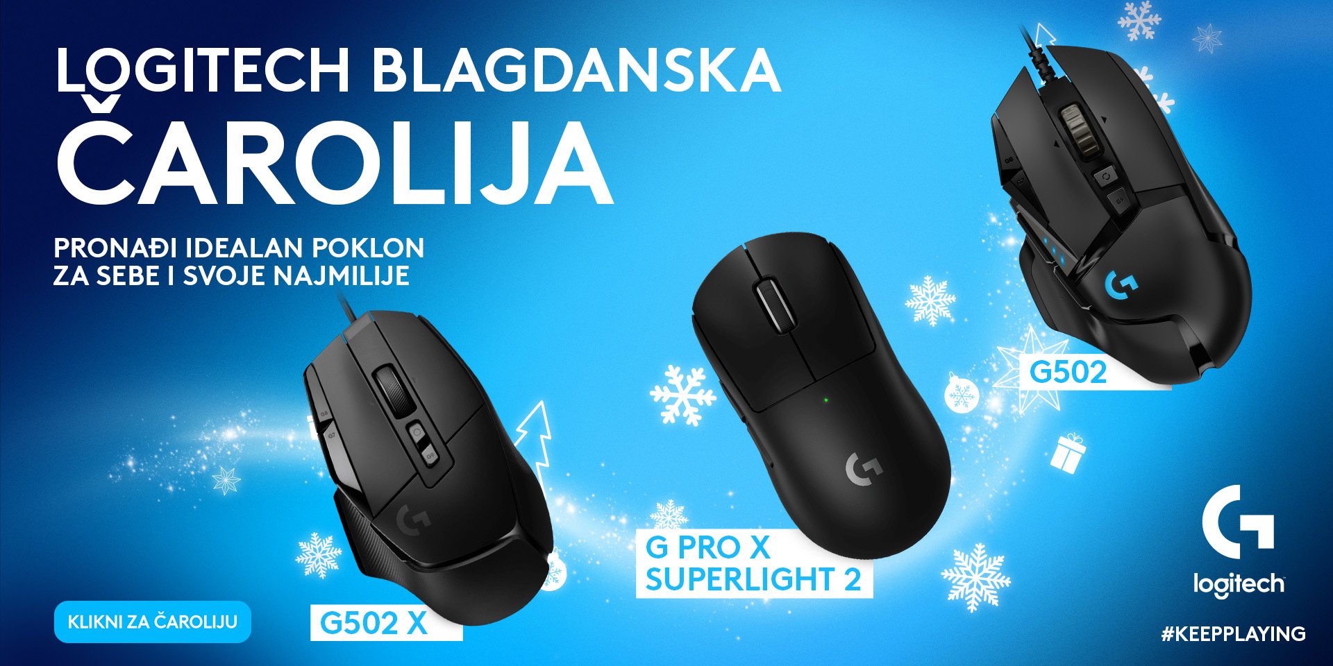 Logitech Xmas promo miševi