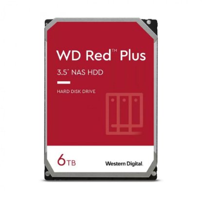 Tvrdi disk 6TB WESTERN DIGITAL Red Plus, WD60EFPX, SATA3, 256MB cache, 5400 okr./min, 3.5", za desktop