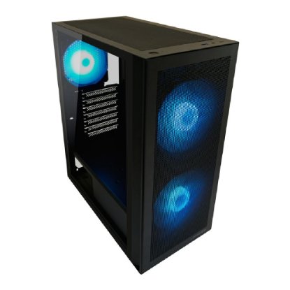 Kućište LC POWER LC-717B-ON Meshwork_L Dark, MIDI, ATX, window, crno, bez napajanja