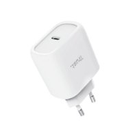 Kućni punjač TRUST Maxo, USB-C, 45W, GaN, bijeli