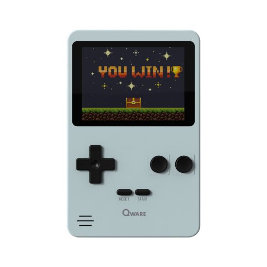 Igraća konzola QWARE Retro Gamer, 2,8" ekran, 240 igara, siva