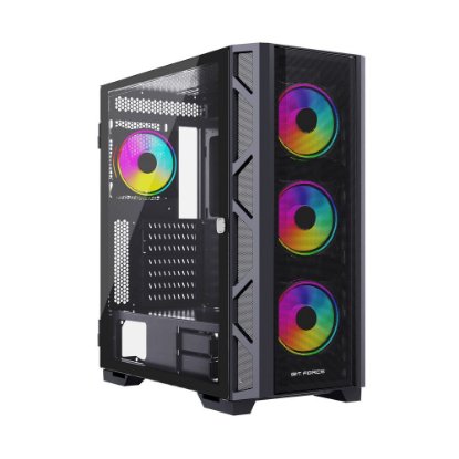 Kućište BIT FORCE GIANT ARGB-TM4, E-ATX, RGB, crno, window, bez napajanja