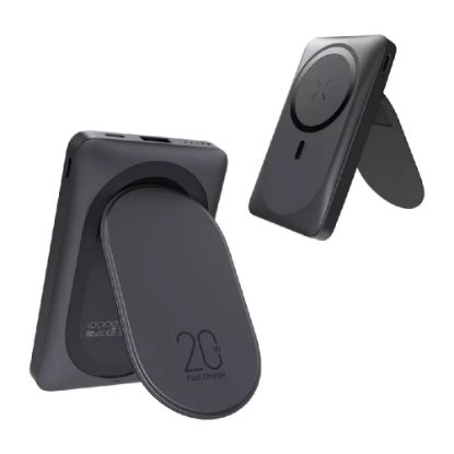 Mobilni USB punjač VEGER MagOn Pro, magnetni, 10000 mAh, crni