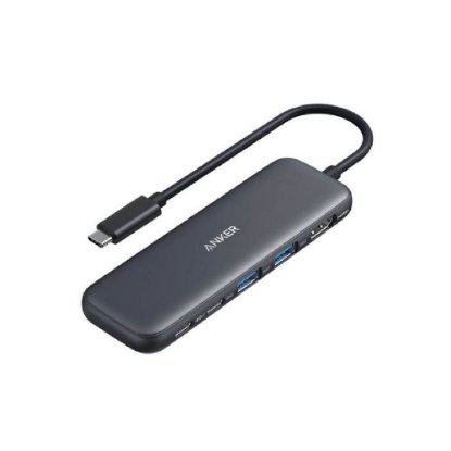 Docking station ANKER 332, USB-C na 2x USB, 2x USB-C, HDMI, crni