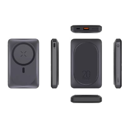 Mobilni USB punjač VEGER MagOn Pro, magnetni, 10000 mAh, crni