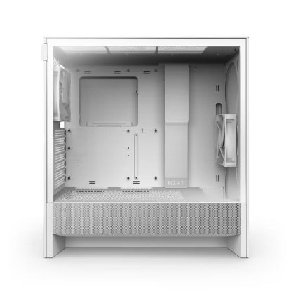 Kućište NZXT H5 Flow 2024, MIDI, ATX, window, bijelo, bez napajanja
