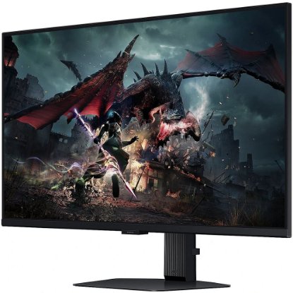 Gaming monitor 32" SAMSUNG LS32DG500EUXEN, QHD, IPS, 180Hz, 1ms, 350cd/m2, FreeSync, pivot, crni