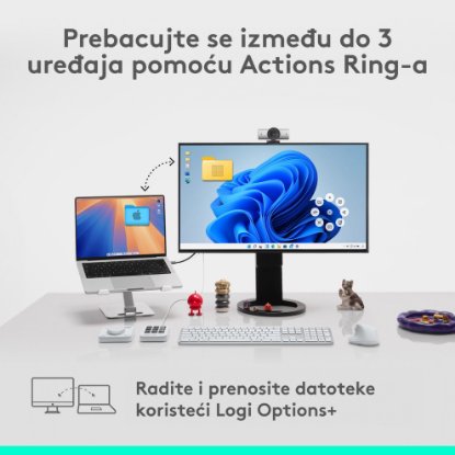 Miš LOGITECH MX Master 4, optički, bežični, BT, bijeli