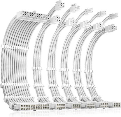 Produžni kablovi za napajanje ANTEC Sleeved Extension Cable Kit 3xPCIe 8-pin, bijeli