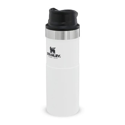 Šalica STANLEY Classic Trigger-Action Travel Mug, 0.47l, bijela