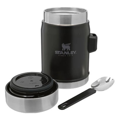 Posuda za hranu STANLEY Classic Legendary Food Jar + Spork, 0.4l, vilica-žlica, crna