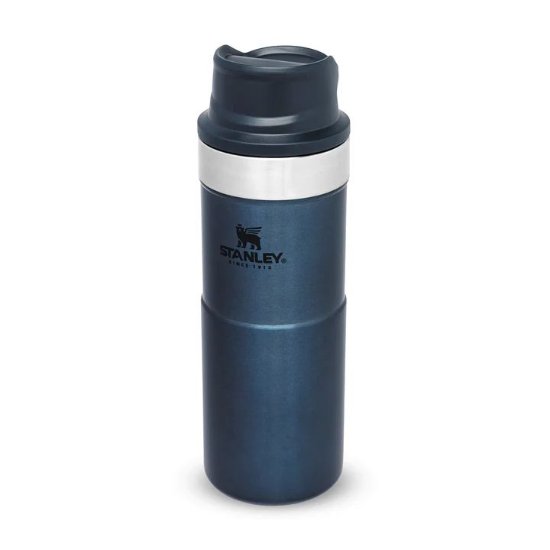 Šalica STANLEY Classic Trigger-Action Travel Mug, 0.35l, tamno plava