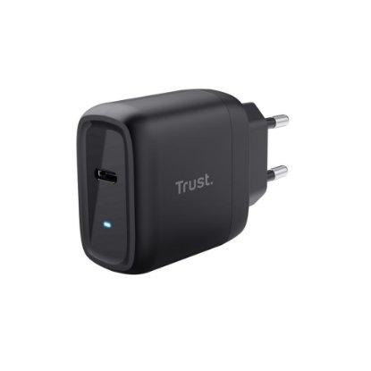 Kućni punjač TRUST Maxo, USB-C, 45W, USB-C kabel 2m, crni