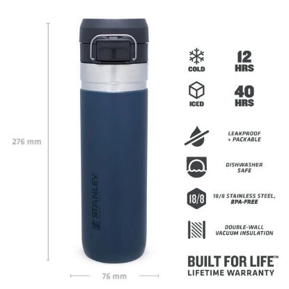 Boca STANLEY Go Quick Flip Water Bottle, 0.7l, tamno plava
